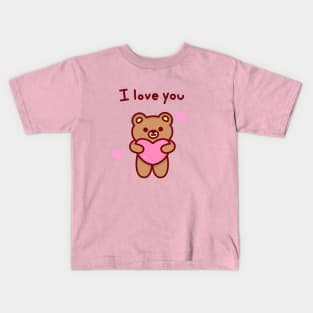 I love you bear Kids T-Shirt